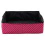 Sheens Cat Collapsible Litter Box Foldable Waterproof Fabric Wave Point Printing Pet Cat Litter Pan for Travel Outdoor Trip Camping Home Use 40 x 30 x 13cm