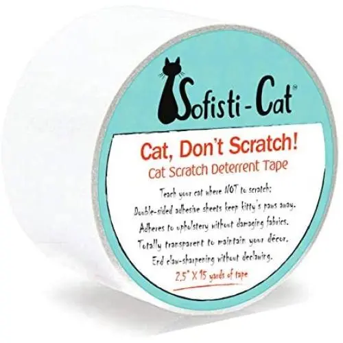 Sofisti-Cat Scratch Deterrent Tape - Clear Double-Sided Cat Anti Scratch Training Tape, Different Sofisti-Cat Scratch Deterrent Tape - Clear Double-Sided Cat Anti Scratch Training Tape, Different