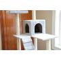 GleePet GP78700622 Cat Tree with Ramp, 70-Inch, Silver Gray