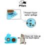 Ptlom Cat Placemat, Pet Food and Water Mat, Suitable for Large, Medium and Small Cats, Prevent Water and Food from Spilling, Silicone