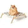 Primetime Petz Pet Lounge, Raised Indoor Pet Bed for Cats or Small Dogs, Reversible Fabric Hammock (Neutral Paint Spots/Crosses) Primetime Petz Pet Lounge, Raised Indoor Pet Bed for Cats or Small Dogs, Reversible Fabric Hammock (Neutral Paint Spots/Crosses)