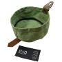 Hide & Drink Travel Dog Food & Water Bowl Handmade Waxed Canvas