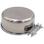 Pet Food Water Bowl with Clamp Holder Stainless Steel Coop Cup Hanging Feeder for Dog Bird Parrot Cat Rabbit