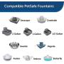 PetSafe Drinkwell Replacement Carbon Filters Compatible with PetSafe Ceramic and Stainless Steel Pet Fountains, for Water Dispensers, 4 Pack - PAC00-13906, 12 Pack - PAC00-16151