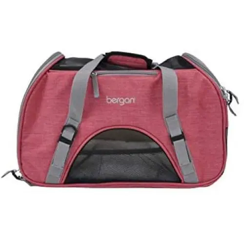Bergan Comfort Carrier for Pets, Berry, Large 19''L x 10''W x 13''H (88921) Bergan Comfort Carrier for Pets, Berry, Large 19''L x 10''W x 13''H (88921)