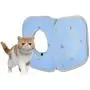 Lorcwhise Foldable Stitching Cat Toy - Collapsible Cat Cube Cat Bed Tunnel(404040cm/15.7515.7515.75in) Blue Lorcwhise Foldable Stitching Cat Toy - Collapsible Cat Cube Cat Bed Tunnel(404040cm/15.7515.7515.75in) Blue