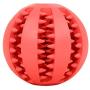XIHONGSHIR High Bounce Rubber Dog Balls, Dog Toy Balls, Dog Pet Chew Tooth Cleaning Ball Pet Exercise Game Balls, IQ Training Balls, Red (3Pcs),RandomColor,7cm