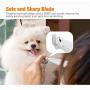 Conico Dog Clipper Pet Cat Puppy Groomer Cordless Electric Dogs Trimmer with Low Noise, Dog Grooming Clippers for Trimming The Hair Around Paws, Ears and Other Small Areas