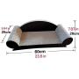 TOUCH-LOVFIN Cat Scratcher Cardboard,Cactus Cat Scratch Lounge & Cat Scratching Pad with Durable Corrugated Bed for Cats
