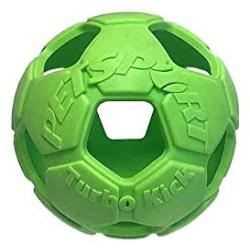 Petsport 3 Pack of Turbo Kick Soccer Ball Dog Toys, 2.5 Inches Each, Assorted Colors