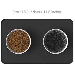 Petty Silicone Pet Feeding Dog Cat Bowl Mat Non-Stick Food Pad Water Cushion Waterproof,Easy Clean
