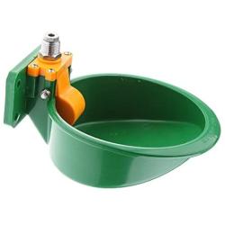 F Fityle 8.6-Inch Water Drinking Filter Fountain Bowl Dog Cat Kitten Drinker -Green