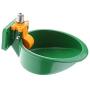 F Fityle 8.6-Inch Water Drinking Filter Fountain Bowl Dog Cat Kitten Drinker -Green