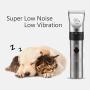 OUTAD Cat Dog Grooming Electric Clippers Kit, Low Noise Cordless High Performance Pets Hair Trimmer with USB Rechargeable Lithium Battery, Safe Washable Ceramic Coated Sharp Blades