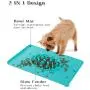 Blue Silicone Slow Feeder Bowls Mats for Pet - Dog Bowl Mats to Slow Down Eating Cat Food Puzzle Feeder Insert Blue Silicone Slow Feeder Bowls Mats for Pet - Dog Bowl Mats to Slow Down Eating Cat Food Puzzle Feeder Insert