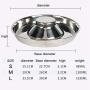 Mekek Stainless Steel Dog Bowl Slow Feed Dog Bowl, Slow Feeder Dog Bowls Stops Dog Food Gulping, Dog Food and Water Bowl