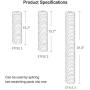 Gatoo Cat Scratching Post, Wall Mounted Cat Scratcher Grinding Claws Pole for Cat Cage, Space-Saving Natural Sisal Cat Furniture for Cats/Kittens