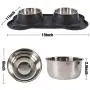Patimate Stainless Steel Dog Bowl - Pet Bowls Food Water Feeder with Non-Skid No Spill Silicone Mat and Strong Suction Cup for Pets Small Medium Large Dogs Patimate Stainless Steel Dog Bowl - Pet Bowls Food Water Feeder with Non-Skid No Spill Silicone Mat and Strong Suction Cup for Pets Small Medium Large Dogs
