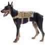 OneTigris Tactical Dog Training Vest Harness with Mesh Padding and Two Handles (Coyote Brown - Upgraded Version, L / 49cm)