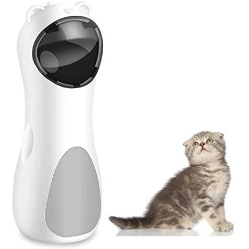 Gexmil Cat Laser Toy Automatic Interactive Toys for Cats Kitten Dogs USB Charging & Battery Powered 5 Random Pattern Fast Slow Light Flashing Model