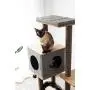PetPals Three-Level Elevated Cat Tree Condo with Massage & Particle Board, Grey (PP18502) PetPals Three-Level Elevated Cat Tree Condo with Massage & Particle Board, Grey (PP18502)