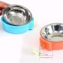 ZOHOKO Dog Bowl Feeder Pet Puppy Food Water Bowl, 2-in-1 Plastic Bowl & Stainless Steel Bowl, Removable Hanging Cat Rabbit Bird Food Basin Dish Perfect for Crates & Cages