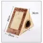 UXELY Cat Cave, Kitty Cave with Scratching Board, Durable Small Cats Triangle Toy Bed Playhouse UXELY Cat Cave, Kitty Cave with Scratching Board, Durable Small Cats Triangle Toy Bed Playhouse