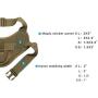 EXCELLENT ELITE SPANKER Tactical Dog Harness Training Military Patrol K9 Dog Vest Adjustable Nylon Military Dog Harness with Handle