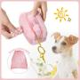PetsHome Dog Poop Bag Holder Cute Plush Dispenser with Leash/Bag Clip and 1 Roll (15 Dog Poop Bags) Pink PetsHome Dog Poop Bag Holder Cute Plush Dispenser with Leash/Bag Clip and 1 Roll (15 Dog Poop Bags) Pink
