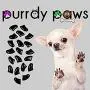 Purrdy Paws 40-Pack Soft Nail Caps for Dogs Claws Black
