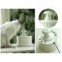 Ceramic Cat Water Fountain, Silent&Anti-Dry Protection&Water Circulation Automatic Water Dispenser for Cats Dogs (1.2L)
