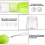 ARQFSMY Water Bottle for Cat and Dog, Portable Pet Multifunctional 8.7oz Water Dispenser, and 6.8oz Food Store Bowl, for Outdoor Walking or Travel, Light Food Grade Plastic