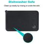 Juqiboom Silicone Waterproof Dog Cat Pet Feeding Mats, Non Slip, Easy Clean Pet Dog Cat Bowl Mats Placemat