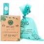 100% BIODEGRADABLE + COMPOSTABLE Dog Poop Bags 1 BOX=10 MEALS DONATED Eco-Friendly Plant-Based Leak-Proof ZERO WASTE 100% Recycled Packaging & Roll Cores LARGE SIZE Supports Planet & Animal Welfare