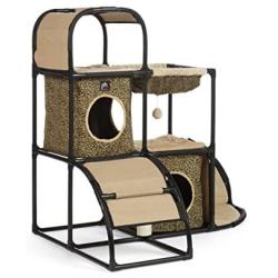 Prevue Pet Products Catville Townhome, Leopard Print