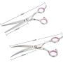TBBSC Dog Grooming Scissors Kit,7.5 Inches Long Premium Pet Grooming Tools