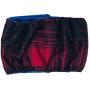 Barkertime Waterproof Male Dog Diaper - Made in USA - Red Plaid Premium Waterproof Washable Dog Belly Band Male Wrap for Territorial Marking, Excitable Peeing and Urinary Incontinence