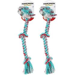 Flossy Chews Cottonblend Color 3-Knot Rope Tug, Large, 25-Inch
