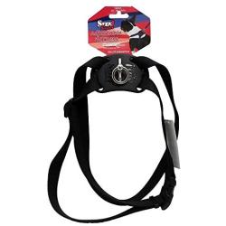 Size Right Adjustable Dog Harness | 30 to 38 Inches Girth & 1 Inch Width (Black)
