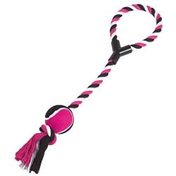 Zanies Cotton/Rubber Tennis Toss Dog Toy