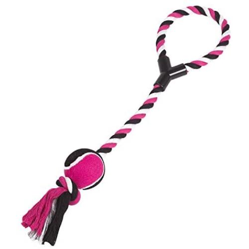 Zanies Cotton/Rubber Tennis Toss Dog Toy