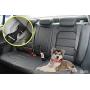 TinyPaw Heavy Duty Dog Seat Belt for Car, Great Dog Seat Belt with Bungee & Latch for Safety While Sudden Brake, All Metal Heavy Duty & Tangle-Free Attachment, Adjustable Length. (Black)