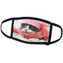 3dRose Sven Herkenrath Animal - Funny Cat with Pink Clothes Cool Kitten Pet Animal - Face Masks (fm_254194_3)