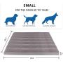 Large Dog Bed Soft Foam Pet Beds 23/31/39/47 inches Washable Anti-Slip Crate Mat Mattress Kennel Pad with Thick Removable Cover