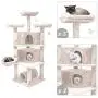 Hey-brother 65'' Extra Large Multi-Level Cat Tree Condo Furniture with Sisal-Covered Scratching Posts, 2 Bigger Plush Condos, Perch Hammock for Kittens, Cats and Pets Hey-brother 65'' Extra Large Multi-Level Cat Tree Condo Furniture with Sisal-Covered Scratching Posts, 2 Bigger Plush Condos, Perch Hammock for Kittens, Cats and Pets