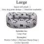 Rosewood Rosewood Padded Dogs Print Grey Mattress Rosewood Rosewood Padded Dogs Print Grey Mattress