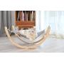 BEELIKE Cat Hammock Toys Kitten Swing House Bed Wooden Rocking Chair Toys