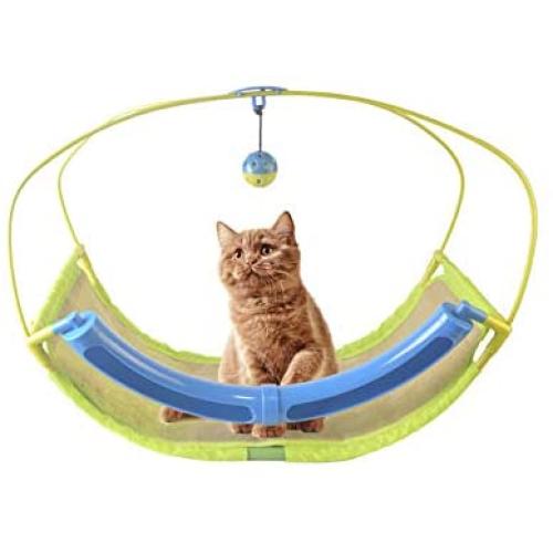 Tylu Cat Scratcher Sofa Multifunctional Cat Hammock Cat Climbing Frame Cat Game Toy for Small to Medium Size Cat