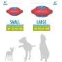 Hero Outer Armor, Football Dog Toy, Floats and Squeaks