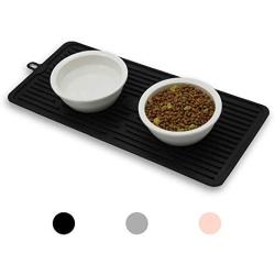 Ptlom Pet Placemat for Dog and Cat, Mat for Prevent Food and Water Overflow, Suitable for Medium and Small Pet